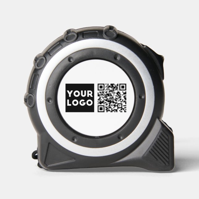 Mètre Ruban Code QR éditable & Votre logo ou image d'entrepris (Recto)
