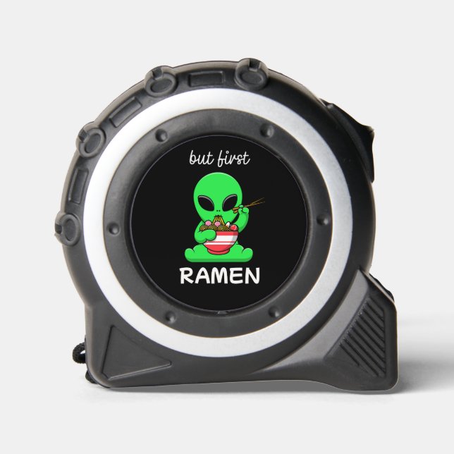 Mètre Ruban Cute Kawaii Alien manger Ramen (Recto)