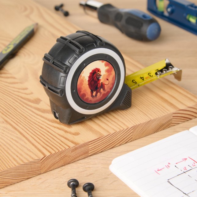 Mètre Ruban Deep Crimson Glow – The Lion of Burning Destiny.   (Boiseries)