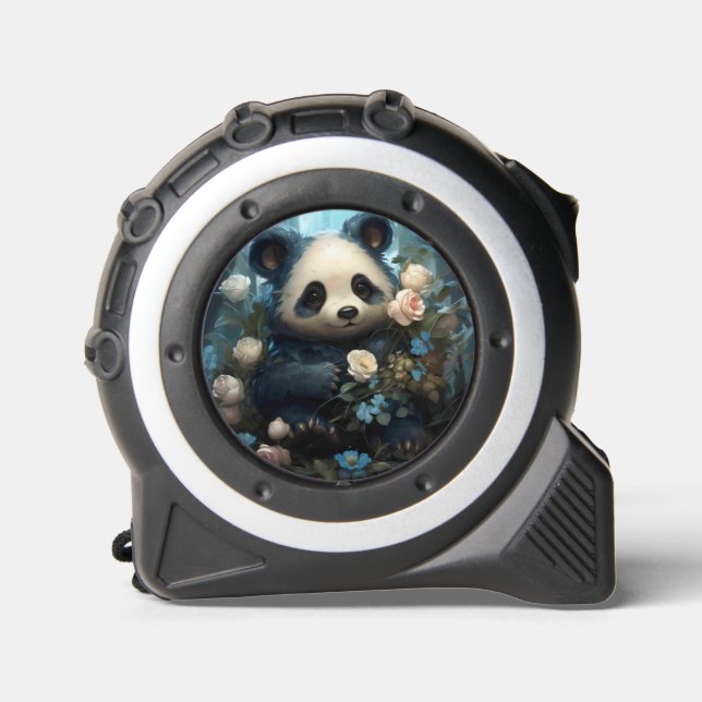 Mètre Ruban Doux Ours De Panda Chez Les Roses De La Jungle (Recto)