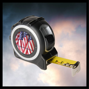 Mètre Ruban Drapeaux Américains, Patriotique, Cadeau Personnal