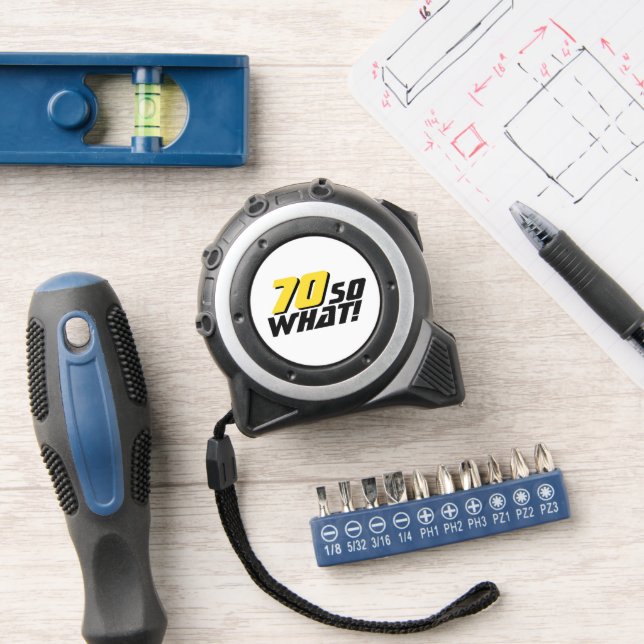 Mètre Ruban Drôle 70 Alors Quelle Citation 70e Anniversaire (Atelier)