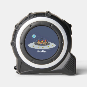 Mètre Ruban Drôle poule dans l'espace dessin animé