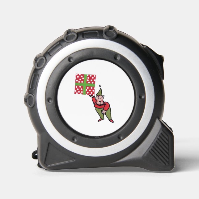 Mètre Ruban Elf Avec Polka Dot Mesure de bande cadeau (Recto)