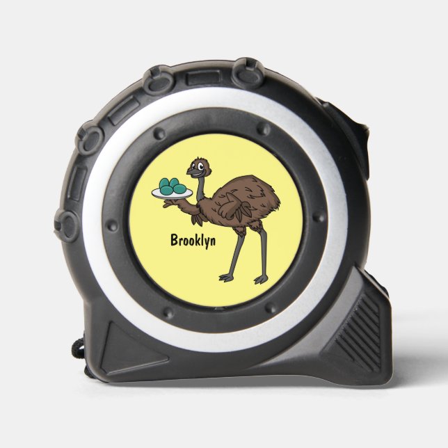 Mètre Ruban Emu avec dessin animé d'oeufs (Recto)