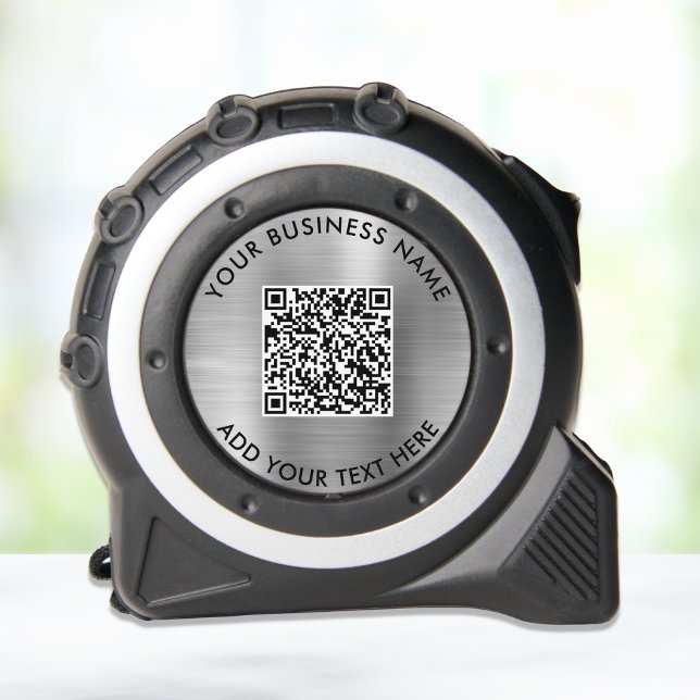 Mètre Ruban Entreprise QR Code Silver (Créateur téléchargé)