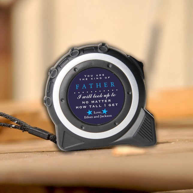 Mètre Ruban Fête des pères sentimentale ou anniversaire (Dad's birthday or Father's day Gift sentimental tape measure.)