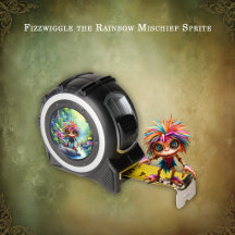 Fizzwiggle le lutin farceur de l'arc-en-ciel.