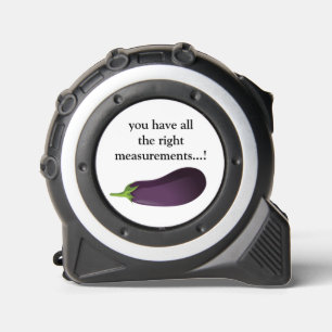 Mètre Ruban FUNNY EGGPLANT toutes les bonnes mesures
