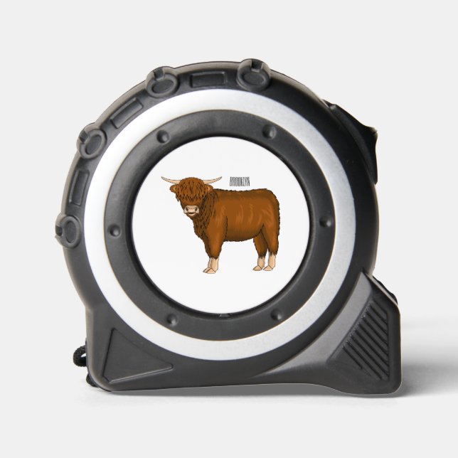 Mètre Ruban Highland cow (Recto)