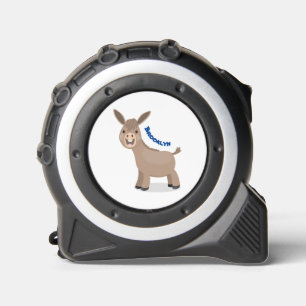 Mètre Ruban Illustration d'âne miniature joyeux