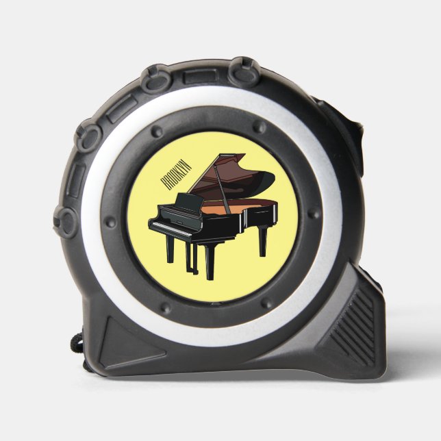 Mètre Ruban Illustration de piano (Recto)