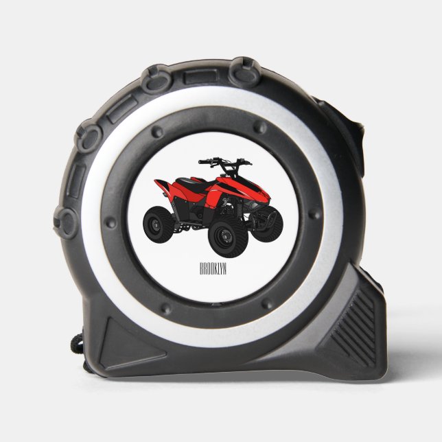 Mètre Ruban Illustration de Quad bike atv (Recto)