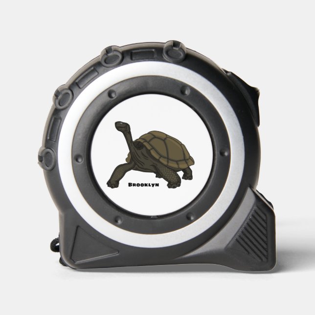 Mètre Ruban Illustration de tortue terrestre des Galapagos (Recto)