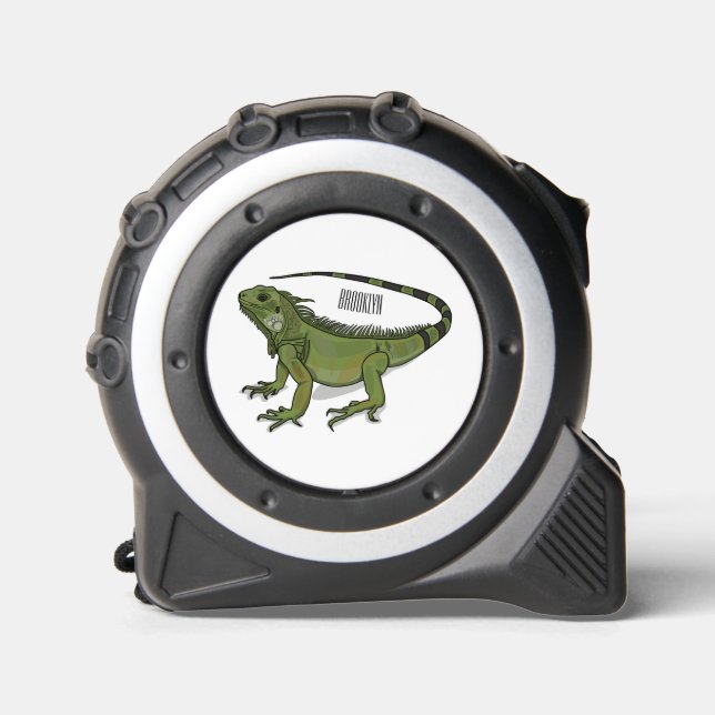 Mètre Ruban Illustration d'Iguana (Recto)