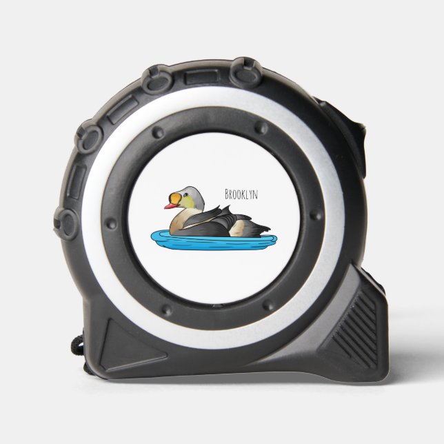 Mètre Ruban Illustration d'oiseau de l'eider King (Recto)
