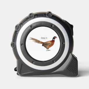 Mètre Ruban Illustration d'oiseau faisan à cou circulaire