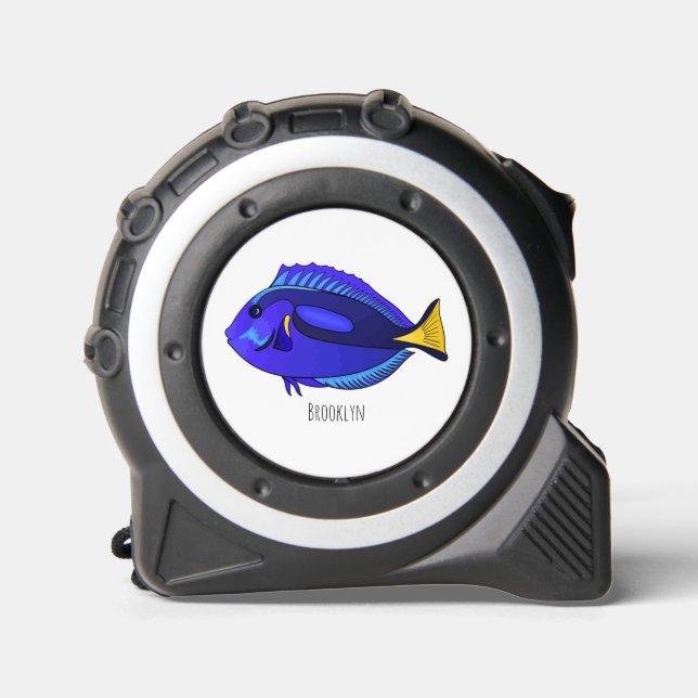 Mètre Ruban Illustration du poisson de la cuve bleue (Recto)