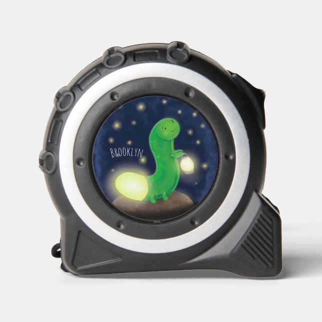 Mètre Ruban Illustration du ver vert mou (Recto)