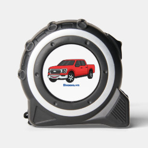 Mètre Ruban Illustration d'une camionnette rouge mou