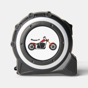 Mètre Ruban Illustration motocyclette de style hélicoïdal