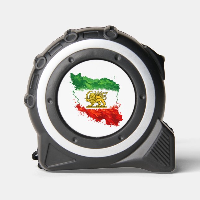 Mètre Ruban Iran Lion & Sun Multi Tool | Shir o Khorsh persan (Recto)