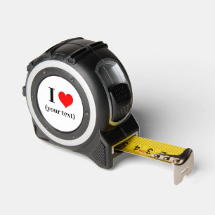 Mètre Ruban J'AI LE COEUR ! Mesure sur bande - Argent - Person