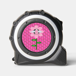 Mètre Ruban Joyeuse Bee Day Girl rose Anniversaire Bumblebee