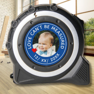 Mètre Ruban L'amour ne peut pas être mesuré Date photo Bleu