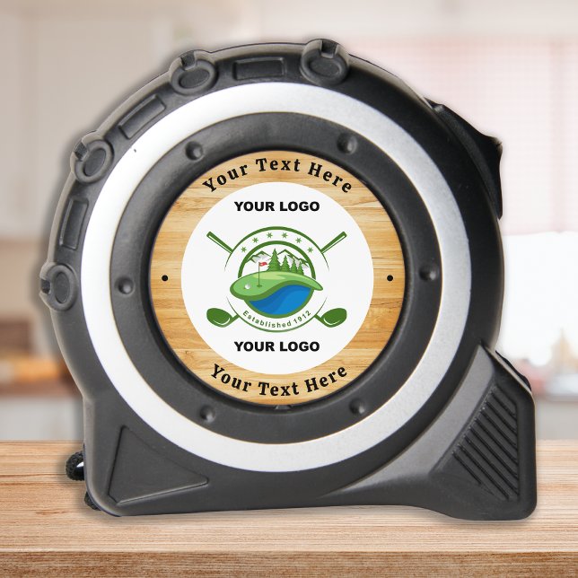 Mètre Ruban Logo Rustique Personnalisé Personnaliser l'entrepr (Créateur téléchargé)