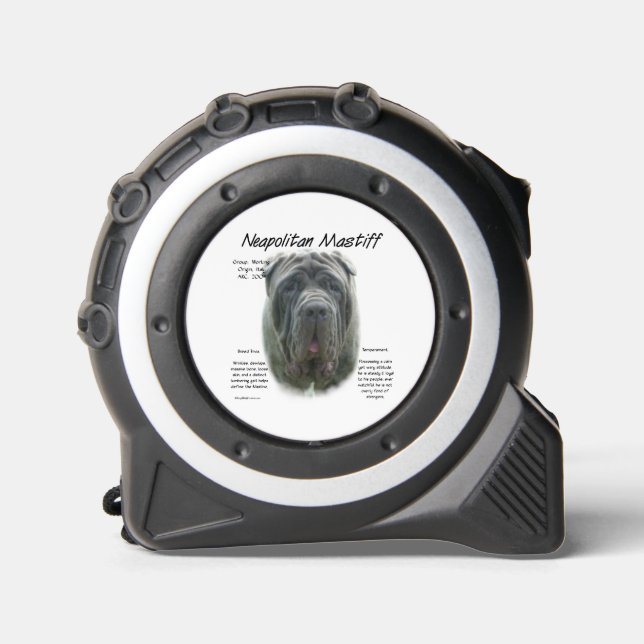 Mètre Ruban Mastiff napolitain (gris) (Recto)