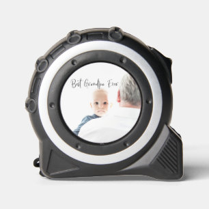 Mètre Ruban Meilleur Grand-Père Personnalisé avec Photo Script