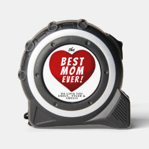 Mètre Ruban Meilleure maman Jamais Red Heart Nom de famille