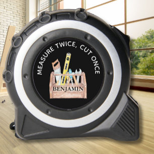 Mètre Ruban Mesure 2x Cut Once Tool Box Nom