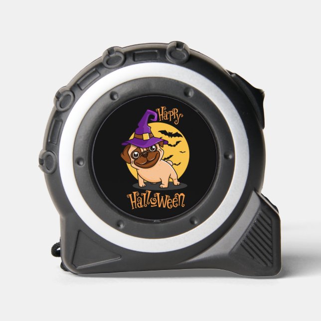 Mètre Ruban Mesure de bande Halloween Puggy (Recto)