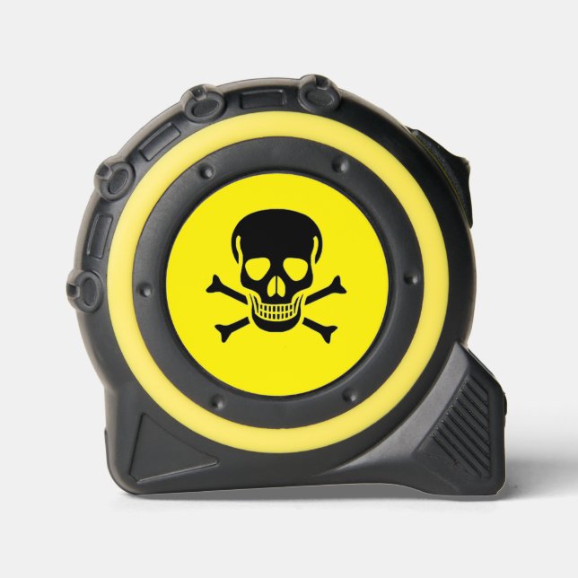Mètre Ruban Mesure du ruban jaune du crâne noir (Recto)