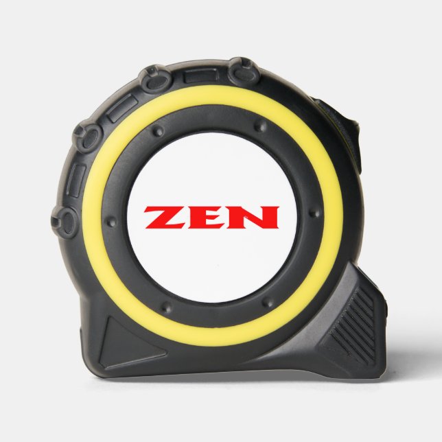 Mètre Ruban Mesure du ruban jaune rouge Zen (Recto)