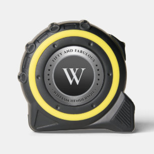 Mètre Ruban Monogramme Première construction élégante en argen