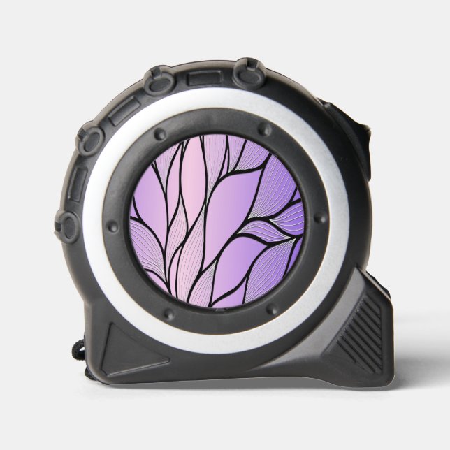 Mètre Ruban Motif de congé créatif Pearlescent violet (Recto)