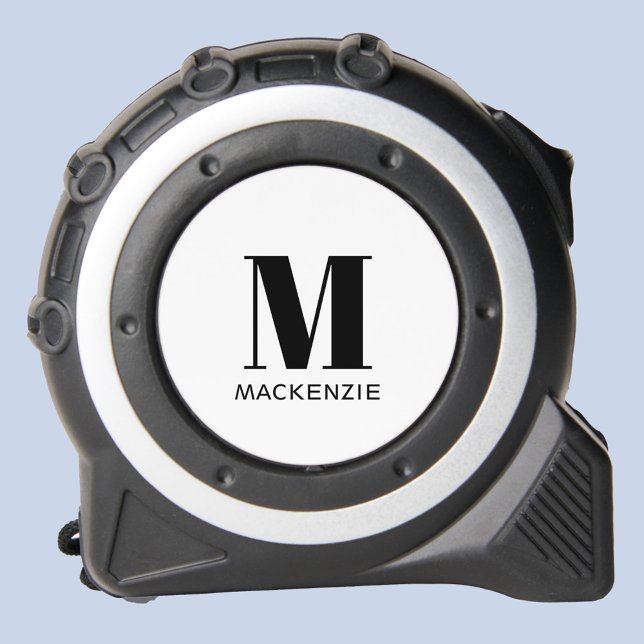 Mètre Ruban Nom initial du monogramme (Monogram initial name personalized tape measure.)