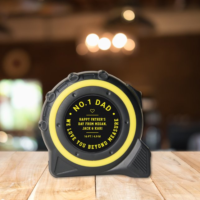 Mètre Ruban Numéro Un Papa, Tu T'Amuses Au-Delà De La Mesure,  (Créateur téléchargé)