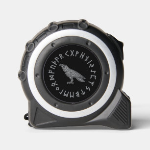 Mètre Ruban Odin Corbeau Corneille Mythologie Viking runes run