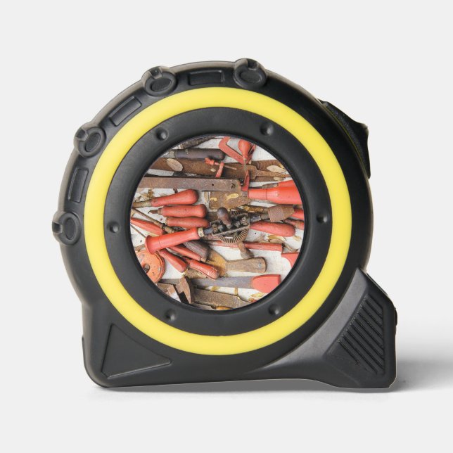 Mètre Ruban Outils Outil Russe antique Red Man (Recto)