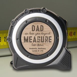 Mètre Ruban Papa bricoleur bois rustique