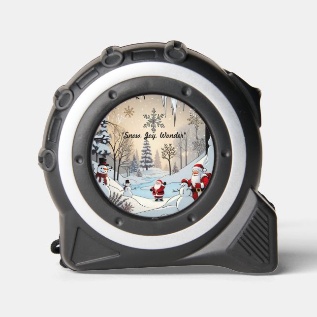 Mètre Ruban "Père Noël un voyage enneigé" (Recto)