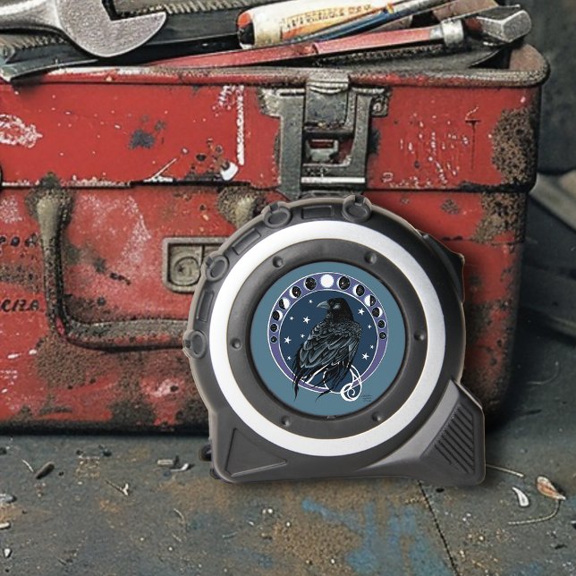 Mètre Ruban Phases de la lune corail Étoiles Bleu (Créateur téléchargé)