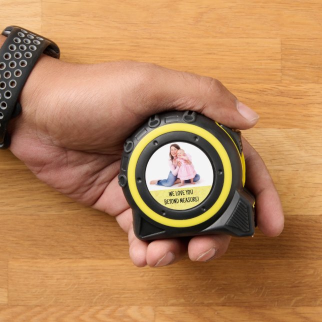 Mètre Ruban Photo de famille amusante pour papa Gold (Maison)