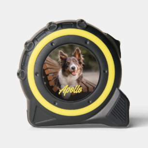 Mètre Ruban Photo et nom stylish pour animaux de compagnie