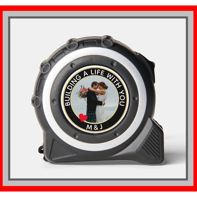 Mètre Ruban Photo personnalisée du Mariage ou de l'anniversair (Créateur téléchargé)