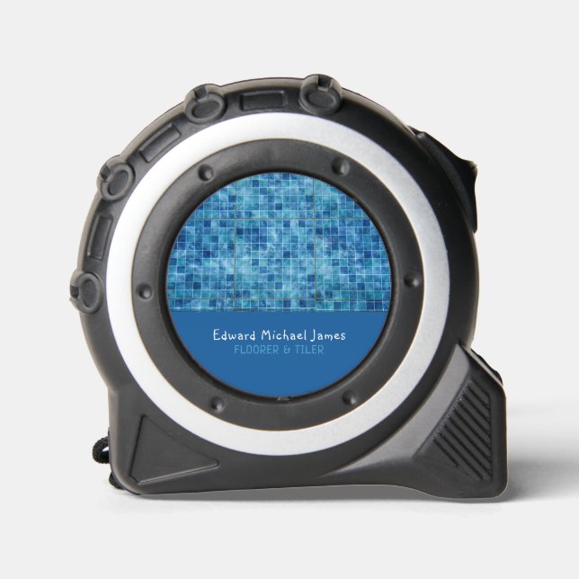 Mètre Ruban Piscine, Plancher, Installation De Carreaux (Recto)